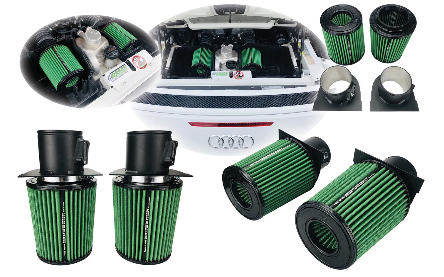 Filtre à air pour AUDI R8 LMX V10 (Kit complet) (570 cv) années 14>15 ref. G591032/2